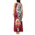 French Polynesia Christmas Tank Maxi Dress Santa Hold Seal with Polynesian Tribal Tattoo LT03 - Polynesian Pride