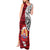 French Polynesia Christmas Tank Maxi Dress Santa Hold Seal with Polynesian Tribal Tattoo LT03 - Polynesian Pride