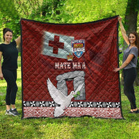 Mate Ma'a Tonga Quilt Haamonga a Maui and White Dove - Tongan Kupesi Ngatu LT03 - Polynesian Pride