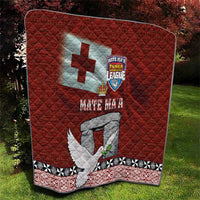 Mate Ma'a Tonga Quilt Haamonga a Maui and White Dove - Tongan Kupesi Ngatu LT03 - Polynesian Pride