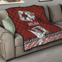 Mate Ma'a Tonga Quilt Haamonga a Maui and White Dove - Tongan Kupesi Ngatu LT03 - Polynesian Pride