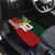 Custom Mate Ma'a Tonga and Australia Kangaroo Car Mats Nation Seal with Mascot Aboriginal and Tongan Kupesi Ngatu Art