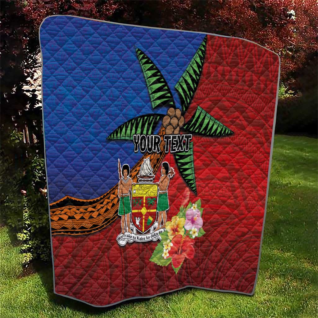 Personalised Fiji and Rotuma Together Quilt Fjian Masi and Pacific Pattern Mix Culture LT03 - Polynesian Pride