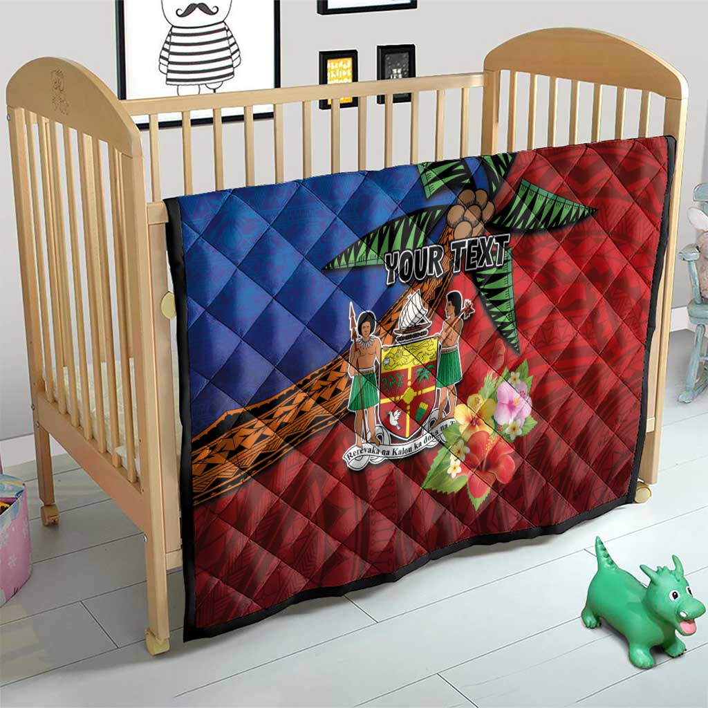 Personalised Fiji and Rotuma Together Quilt Fjian Masi and Pacific Pattern Mix Culture LT03 - Polynesian Pride