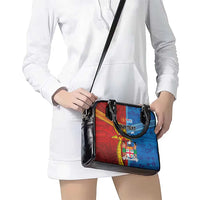 Personalised Fiji and Rotuma Together Shoulder Handbag Tapa and Pacific Art Pattern with Cultural Emblems Half Style LT03 - Polynesian Pride