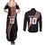 Custom New Zealand Rugby Couples Matching Summer Maxi Dress and Long Sleeve Button Shirt Maori and Silver Fern Half Style