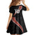 Custom New Zealand Rugby Family Matching Short Sleeve Bodycon Dress and Hawaiian Shirt Maori and Silver Fern Half Style