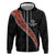 Custom New Zealand Rugby Hoodie Maori and Silver Fern Half Style