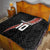 Custom New Zealand Rugby Quilt Maori and Silver Fern Half Style