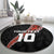 Custom New Zealand Rugby Round Carpet Maori and Silver Fern Half Style