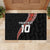 Custom New Zealand Rugby Rubber Doormat Maori and Silver Fern Half Style