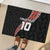 Custom New Zealand Rugby Rubber Doormat Maori and Silver Fern Half Style