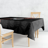 Custom New Zealand Rugby Tablecloth Maori and Silver Fern Half Style LT03 - Polynesian Pride