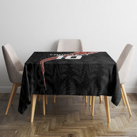 Custom New Zealand Rugby Tablecloth Maori and Silver Fern Half Style LT03 - Polynesian Pride