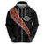 Custom New Zealand Rugby Zip Hoodie Maori and Silver Fern Half Style