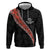 Custom New Zealand Rugby Zip Hoodie Maori and Silver Fern Half Style