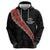 Custom New Zealand Rugby Zip Hoodie Maori and Silver Fern Half Style