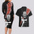 New Zealand Maori Warrior Rugby Couples Matching Long Sleeve Bodycon Dress and Hawaiian Shirt Maori and Silver Fern Half Style