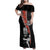 New Zealand Maori Warrior Rugby Family Matching Off Shoulder Maxi Dress and Hawaiian Shirt Maori and Silver Fern Half Style