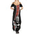 New Zealand Maori Warrior Rugby Summer Maxi Dress Maori and Silver Fern Half Style