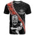 New Zealand Maori Warrior Rugby T Shirt Maori and Silver Fern Half Style