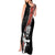 New Zealand Maori Warrior Rugby Tank Maxi Dress Maori and Silver Fern Half Style