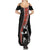 New Zealand Maori Rugby Player Family Matching Summer Maxi Dress and Hawaiian Shirt Maori and Silver Fern Half Style