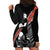 New Zealand Maori Rugby Player Hoodie Dress Maori and Silver Fern Half Style