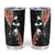 New Zealand Maori Rugby Player Tumbler Cup Maori and Silver Fern Half Style