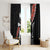 New Zealand Maori Rugby Player Window Curtain Maori and Silver Fern Half Style