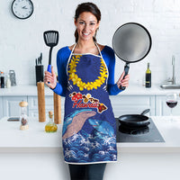Hawaiian Sea Animals Apron Whales Shark and Turtle Guardians with Tribal Pattern LT03 - Polynesian Pride