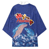 Hawaiian Sea Animals Kimono Whales Shark and Turtle Guardians with Tribal Pattern LT03 - Polynesian Pride