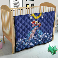 Hawaiian Sea Animals Quilt Whales Shark and Turtle Guardians with Tribal Pattern LT03 - Polynesian Pride