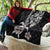 Hawaiian and Japanese Together Quilt Japanese Culture and Turtle Kakau Tattoo Black Color