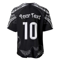 New Zealand Rugby Custom Baseball Jersey Aotearoa Armour Blacks Silver Ferns LT03 - Polynesian Pride
