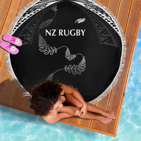 New Zealand Rugby Beach Blanket Aotearoa Armour Blacks Silver Ferns LT03 - Polynesian Pride