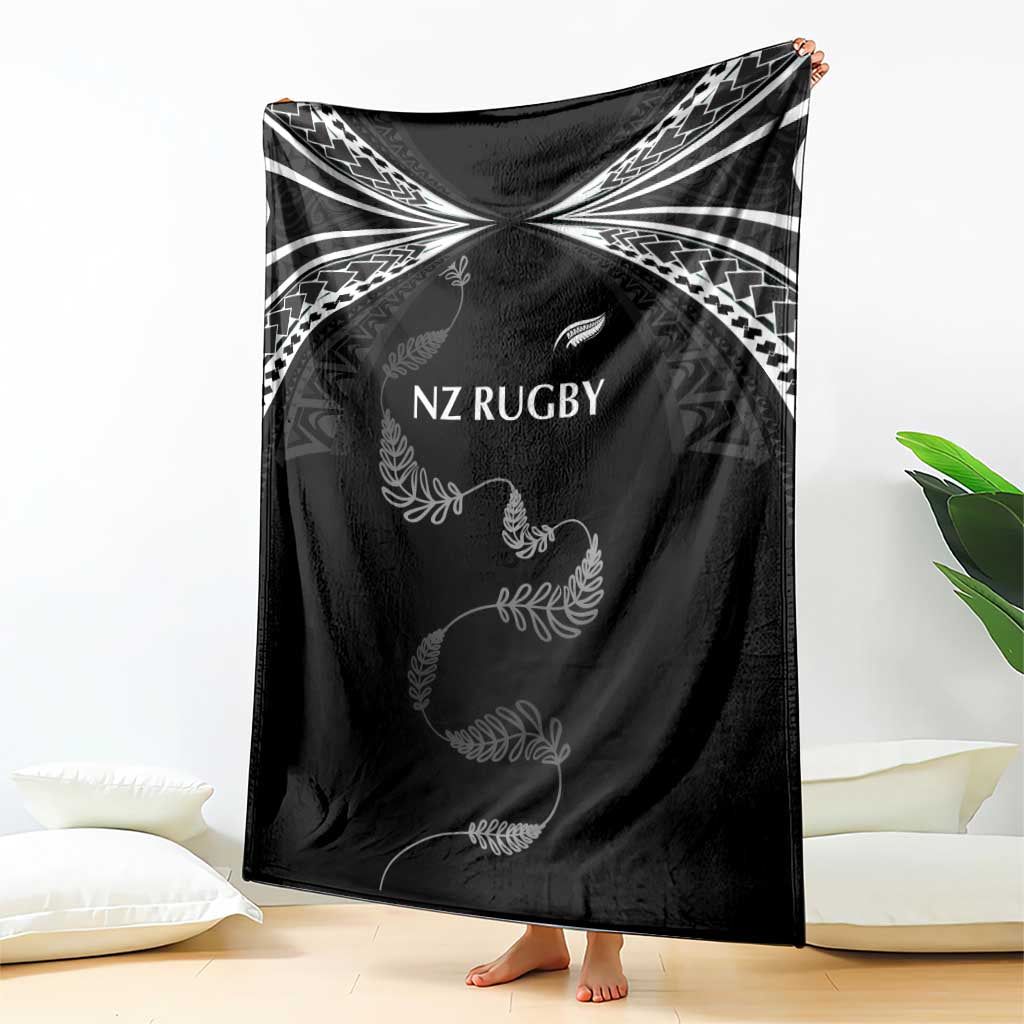 New Zealand Rugby Blanket Aotearoa Armour Blacks Silver Ferns LT03 - Polynesian Pride