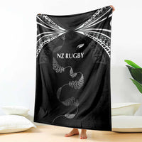 New Zealand Rugby Blanket Aotearoa Armour Blacks Silver Ferns LT03 - Polynesian Pride