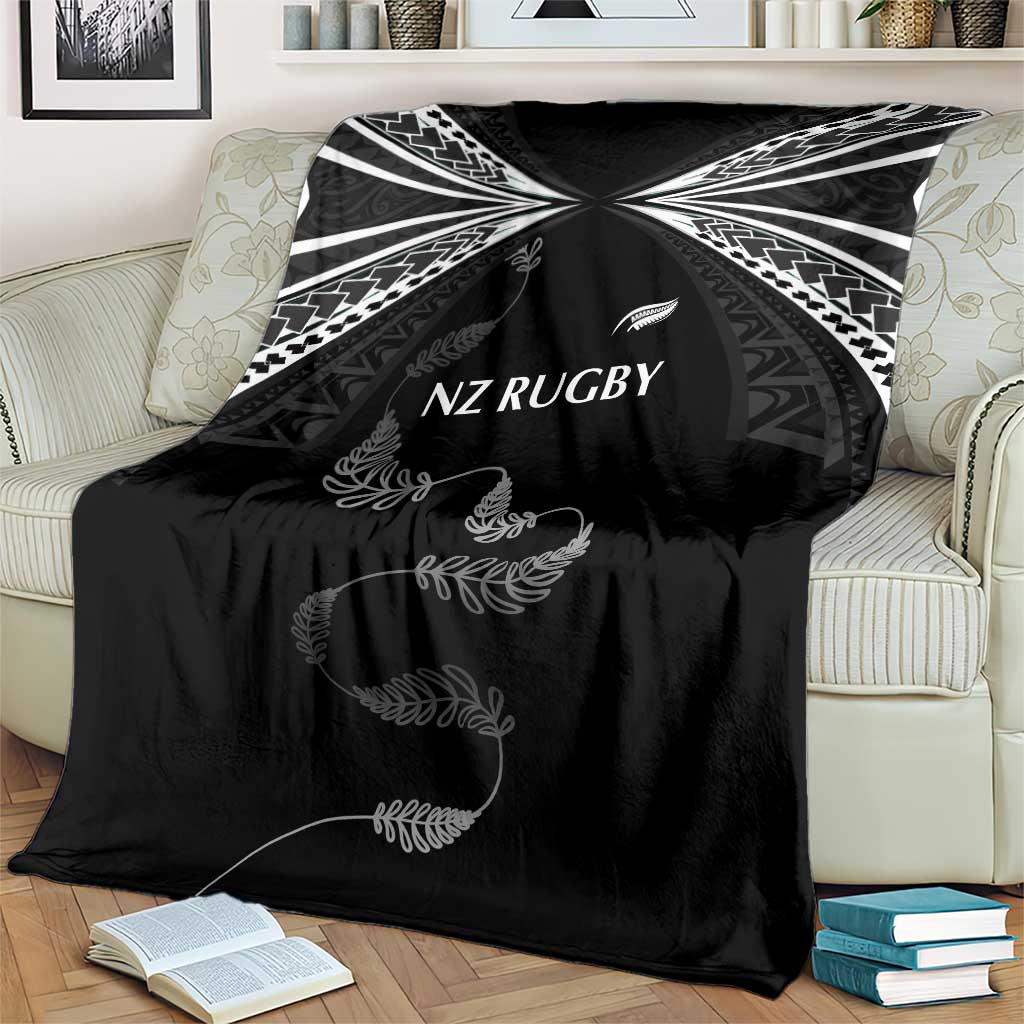 New Zealand Rugby Blanket Aotearoa Armour Blacks Silver Ferns LT03 - Polynesian Pride