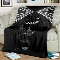New Zealand Rugby Blanket Aotearoa Armour Blacks Silver Ferns LT03 - Polynesian Pride