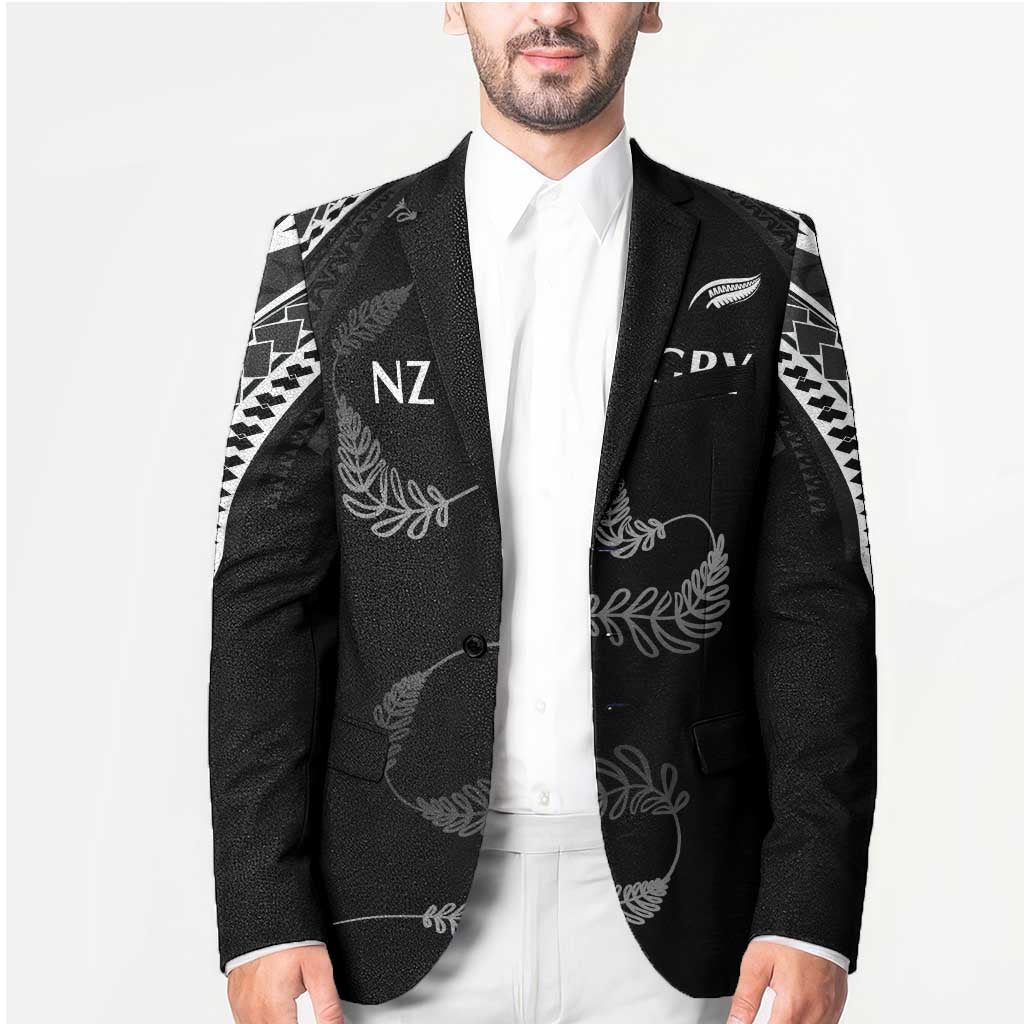 New Zealand Rugby Custom Blazer Aotearoa Armour Blacks Silver Ferns LT03 - Polynesian Pride
