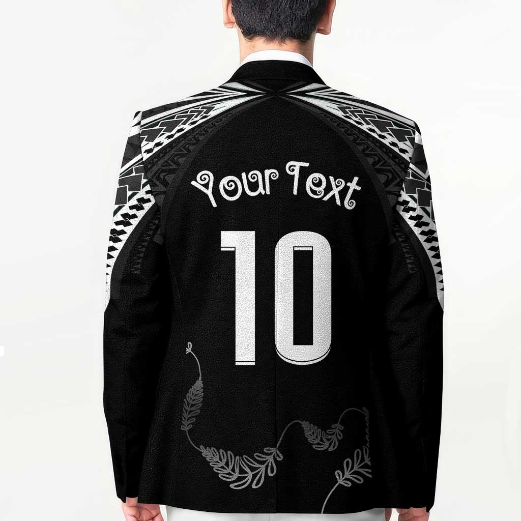 New Zealand Rugby Custom Blazer Aotearoa Armour Blacks Silver Ferns LT03 - Polynesian Pride