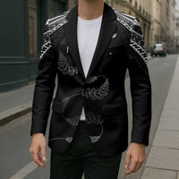 New Zealand Rugby Custom Blazer Aotearoa Armour Blacks Silver Ferns LT03 - Polynesian Pride