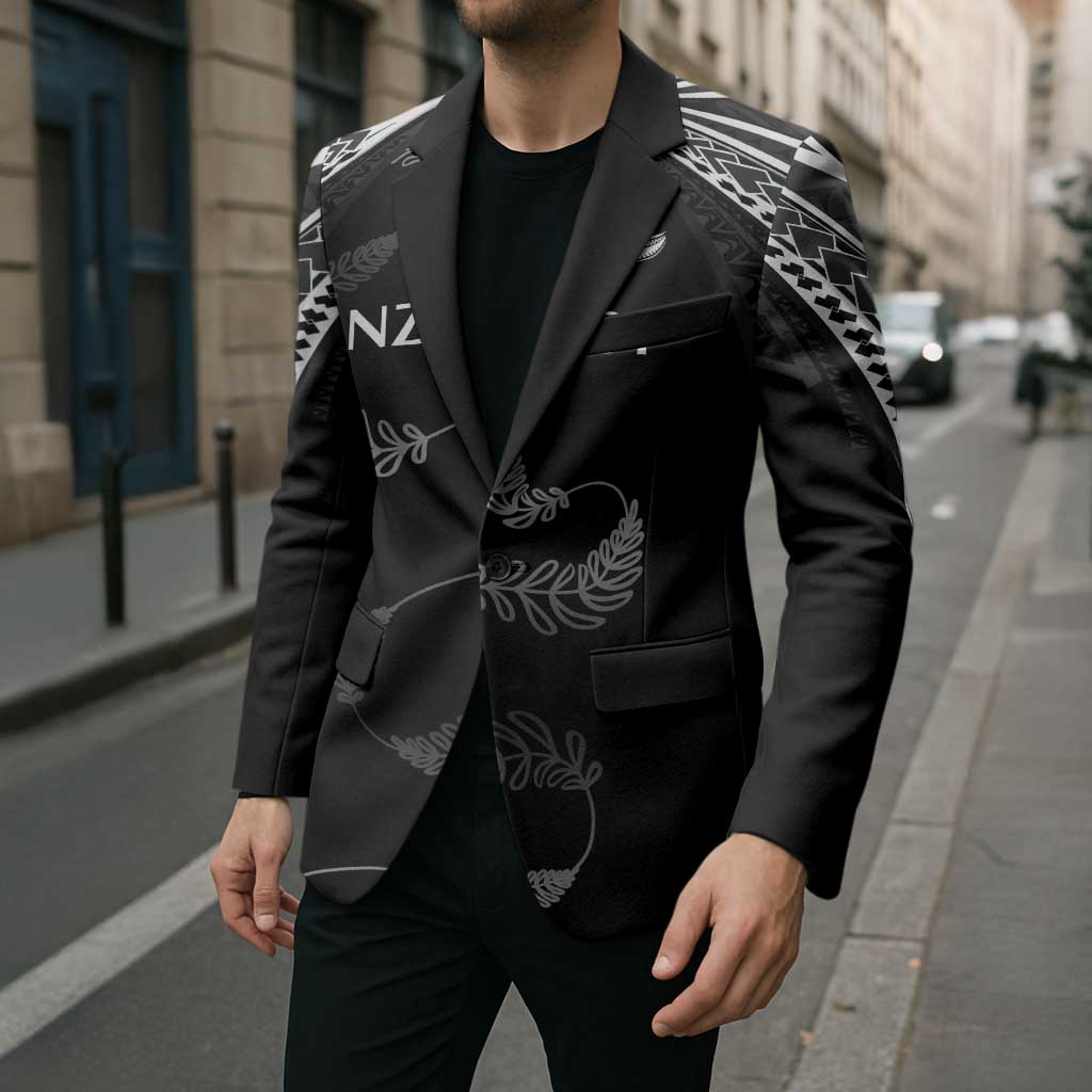 New Zealand Rugby Custom Blazer Aotearoa Armour Blacks Silver Ferns LT03 - Polynesian Pride