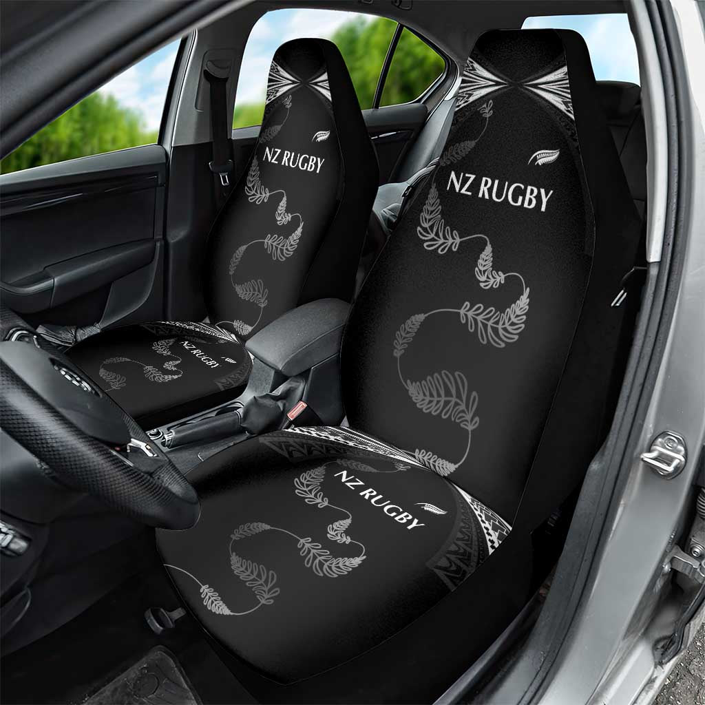 New Zealand Rugby Car Seat Cover Aotearoa Armour Blacks Silver Ferns LT03 - Polynesian Pride