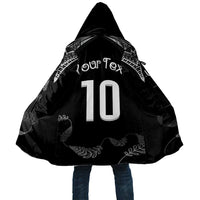 New Zealand Rugby Custom Cloak Aotearoa Armour Blacks Silver Ferns LT03 Unisex Black - Polynesian Pride