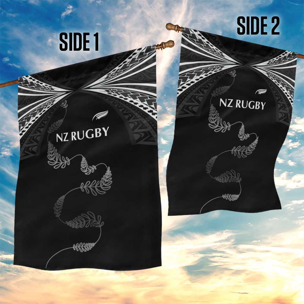 New Zealand Rugby Garden Flag Aotearoa Armour Blacks Silver Ferns LT03 - Polynesian Pride