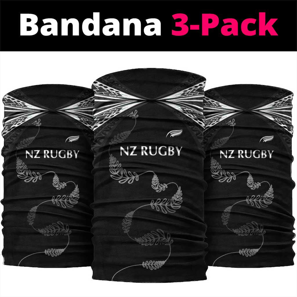 New Zealand Rugby Neck Gaiter Aotearoa Armour Blacks Silver Ferns LT03 package One Size: 25*50cm Black - Polynesian Pride