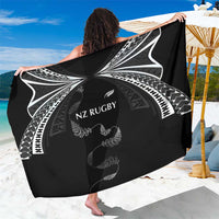 New Zealand Rugby Sarong Aotearoa Armour Blacks Silver Ferns LT03 One Size 44 x 66 inches Black - Polynesian Pride