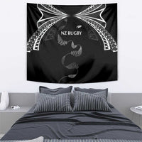 New Zealand Rugby Tapestry Aotearoa Armour Blacks Silver Ferns LT03 - Polynesian Pride